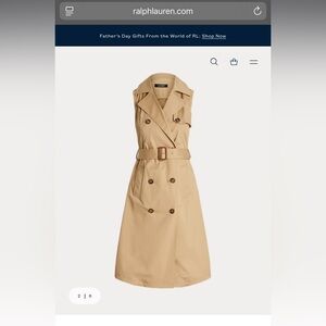 Ralph Lauren Tan Midi Dress